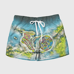 Шорты женские Удар по воротам, цвет: 3D-принт