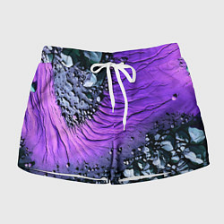 Женские шорты Камни и фиолетовая земля