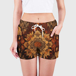 Шорты женские Узор в старинном стиле, цвет: 3D-принт — фото 2