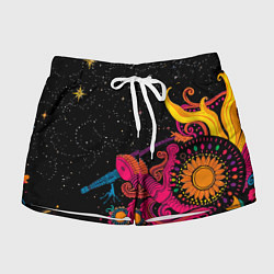 Женские шорты Psychedelic abstract art