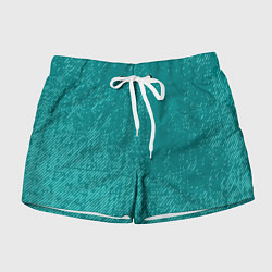 Женские шорты Джинс с потертостями-зеленый