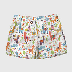 Женские шорты Ламы паттерн