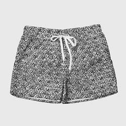 Женские шорты Чёрно-белый текстурный