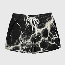 Женские шорты Бело-черная потертая текстура