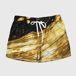 Шорты женские Золотой текстурный фон, цвет: 3D-принт