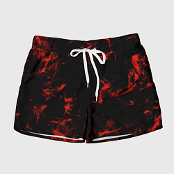 Шорты женские Color red black, цвет: 3D-принт