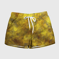 Женские шорты Золотая ржавая текстура