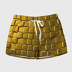 Шорты женские Золотые слитки, цвет: 3D-принт