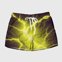 Шорты женские Color yellow black, цвет: 3D-принт