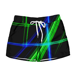 Женские шорты Color blue black green