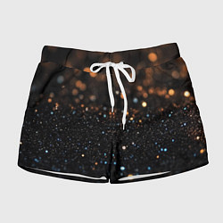 Женские шорты Черный текстурный фон