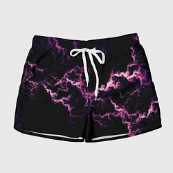 Шорты женские Lightning pink glow, цвет: 3D-принт