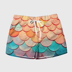 Женские шорты Радужная чешуя