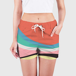 Шорты женские Спектр июнь, цвет: 3D-принт — фото 2