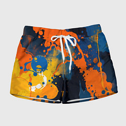 Шорты женские Краска на стене, цвет: 3D-принт