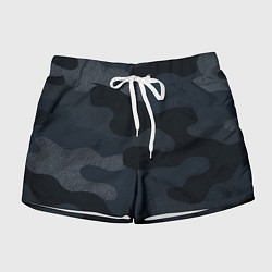 Женские шорты Текстурный камуфляж на ткани