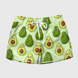 Женские шорты Милые авокадо - паттерн