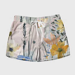 Женские шорты Цветы полевые