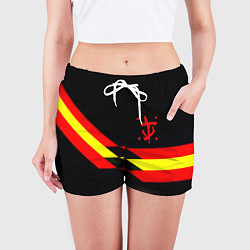 Шорты женские Doom геометрия, цвет: 3D-принт — фото 2