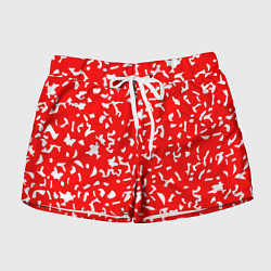 Женские шорты Красный яркий камуфляж