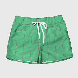 Шорты женские Color green stripes, цвет: 3D-принт