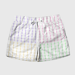 Женские шорты Color white multicolored stripes