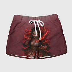 Шорты женские Незуко Камадо реализм, цвет: 3D-принт