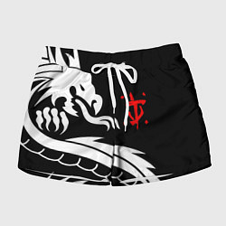 Шорты женские Doom dragon steel, цвет: 3D-принт
