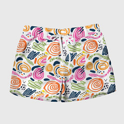 Женские шорты Яркие спирали