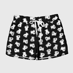 Шорты женские Annoying dog pattern - Undertale, цвет: 3D-принт
