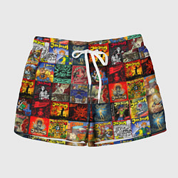 Шорты женские Элизиум - обложки альбомов и песен, цвет: 3D-принт