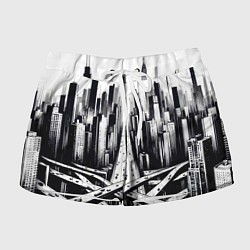 Шорты женские American metropolis, цвет: 3D-принт