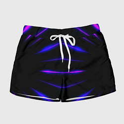 Шорты женские Color black neon stripes, цвет: 3D-принт