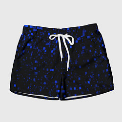 Шорты женские Color blue khaki, цвет: 3D-принт