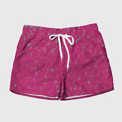 Женские шорты Color pink brown squares