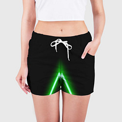 Шорты женские Color neon green, цвет: 3D-принт — фото 2