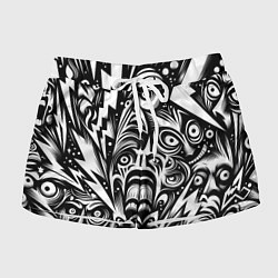 Женские шорты Lightnings and faces - ai art fantasy