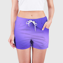 Шорты женские Color purple gradient, цвет: 3D-принт — фото 2