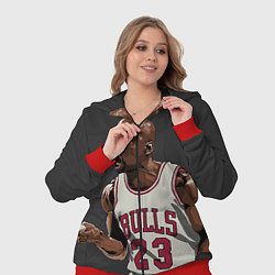 Женский 3D-костюм Bulls 23: Jordan, цвет: 3D-красный — фото 2