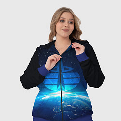 Женский 3D-костюм Космические войска, цвет: 3D-синий — фото 2