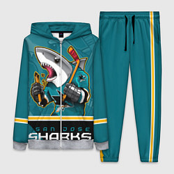 Женский 3D-костюм San Jose Sharks, цвет: 3D-меланж