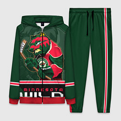 Женский 3D-костюм Minnesota Wild, цвет: 3D-красный