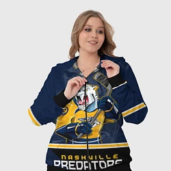 Женский 3D-костюм Nashville Predators, цвет: 3D-черный — фото 2