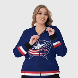 Женский 3D-костюм Columbus Blue Jackets, цвет: 3D-черный — фото 2