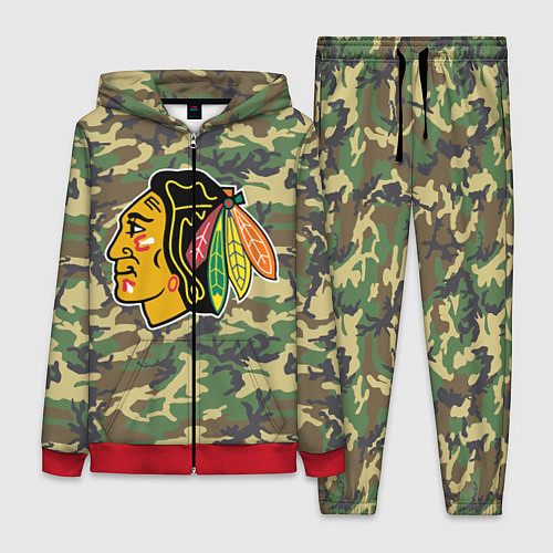 Женский костюм Blackhawks Camouflage / 3D-Красный – фото 1