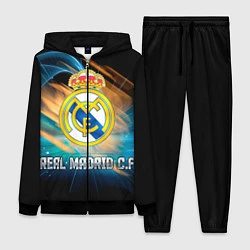 Женский 3D-костюм Real Madrid, цвет: 3D-черный