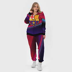 Женский 3D-костюм ФК Барселона, цвет: 3D-черный — фото 2