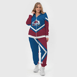 Женский 3D-костюм NHL: Colorado Avalanche, цвет: 3D-белый — фото 2