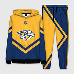 Женский 3D-костюм NHL: Nashville Predators, цвет: 3D-черный