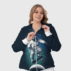 Женский 3D-костюм Космический скейтбординг, цвет: 3D-белый — фото 2